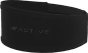 Ozdoby do włosów - Treningowa opaska na głowę 4F do biegania, na rower czarny S/M - miniaturka - grafika 1