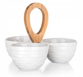 Pojemniki kuchenne - MISECZKI SALATERKI DO DIPÓW PRZEKĄSEK 3w1 BANQUET - miniaturka - grafika 1