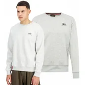 Odzież taktyczna i umundurowanie - Alpha Industries Bluza Small Logo Basic 188307 752 - Pastel Grey Melange - miniaturka - grafika 1