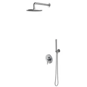 Zestawy prysznicowe - Omnires SYS Y16 NI Ysystem prysznicowy podtynkowy nikiel - miniaturka - grafika 1