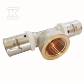 Łączniki, trójniki, kształtki - TRÓJNIK ZAPRASOWYWANY GW 25MM X 1/2" profil U - miniaturka - grafika 1