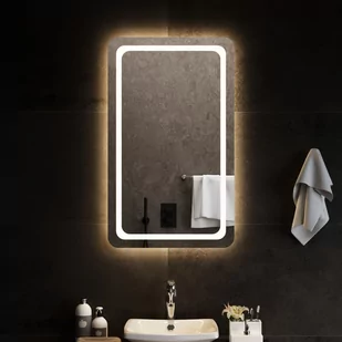 vidaXL Lustro łazienkowe z LED, 60x100 cm - Lustra - miniaturka - grafika 1