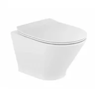 Miski WC - Roca A3460NBS00 GAP ROUND COMPACTO Miska WC podwieszana Rimless 48 cm Supraglaze$734 - miniaturka - grafika 1