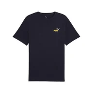 Koszulki sportowe damskie - Młodzieżowa koszulka Essentials 2 Colour z małym logo No. 1 PUMA New Navy Blue - miniaturka - grafika 1