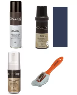 Zestaw pielęgnacyjny do zamszu i nubuku coccine granatowy 38 - Środki do obuwia i ubrań - miniaturka - grafika 1