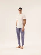 Piżamy damskie - Piżama męska Marc Henderson biały, niebieski M - miniaturka - grafika 1