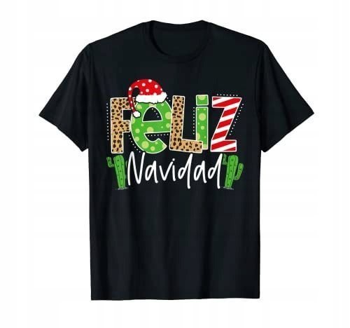 ŚWIĄTECZNA KOSZULKA MĘSKA ŚMIESZNA T-SHIRT FELIZ NAVIDAD ŚWIĘTA r. L #8