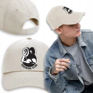 Czapki i chusty sportowe męskie - CZAPKA Beżowa Daszek Na Wiosnę TRAINING CLUB Wzory - miniaturka - grafika 1