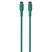 Kable USB - PURO ICON Soft Cable – Kabel USB-C do USB-C 1.5 m (Jade) - miniaturka - grafika 1