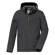 Kurtki męskie - G.I.G.A. DX Męska kurtka softshell/kurtka outdoorowa z kapturem - GS 9 MN SFTSHLL JCKT, antracyt, XXL, 38213-000 - miniaturka - grafika 1