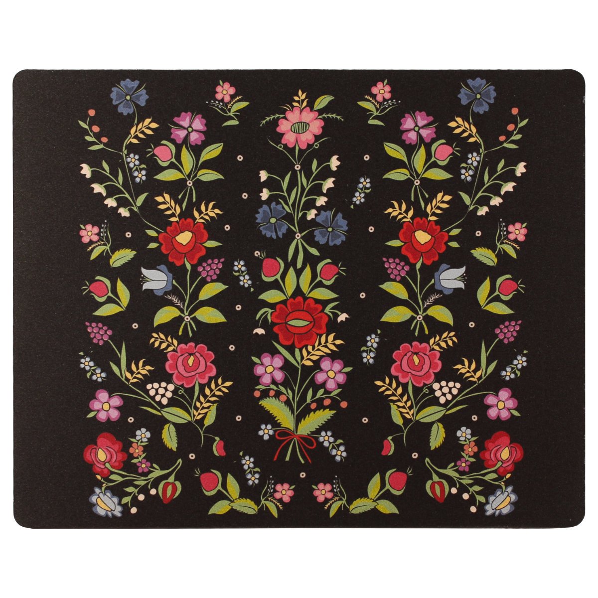 Podkładka pod mysz folk krakowski Giebułtów 36 x 29 cm czarna