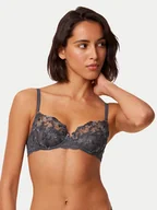 Biustonosze - Triumph Biustonosz z fiszbiną Sensual Spotlight 10219847 Szary - miniaturka - grafika 1