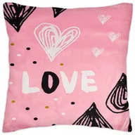 Poszewki na poduszki - JUNYI POLSKA SP. Z O. O. Poszewka 40 x 40 Dekoracyjna Heart Velvet 02 1226814 - miniaturka - grafika 1