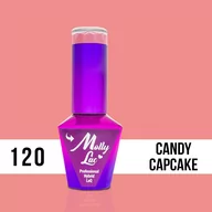 Lakiery hybrydowe - Molly Lac Lakier hybrydowy MollyLac Yoghurt Candy Cupcake 10 ml Nr 120 - miniaturka - grafika 1
