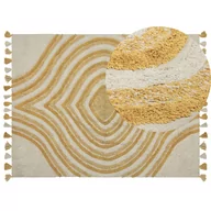 Dywany - Lumarko Dywan bawełniany 160 x 230 cm beżowo-żółty BINGOL - miniaturka - grafika 1