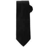 Krawaty i muchy męskie - Krawat czarny gładki EM 87 - EM Men's Accessories - miniaturka - grafika 1