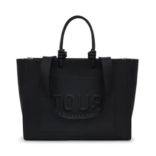 Torebka TOUS Shopper Xl. Amaya T La Rue New 2002025851 Czarny - Torebki damskie - miniaturka - grafika 1