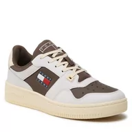 Półbuty męskie - Sneakersy Tommy Jeans Tjm Basket Color EM0EM01215 Velvet Brown GWN - miniaturka - grafika 1