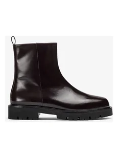 Unisa Skórzane botki "Faye" w kolorze czarnym - Botki damskie - miniaturka - grafika 1