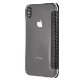 Etui ochronne na telefon BMW BMTRBKI65PUCARTCBK do Apple iPhone Xs Max book czarny/black Carbon Tricolor Stripe - Etui i futerały do telefonów - miniaturka - grafika 6