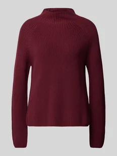 Sweter z długim rękawem i stójką - Swetry damskie - miniaturka - grafika 1