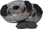 Tarcze hamulcowe - Przednie klocki + WIERCONE tarcze hamulcowe 330mm Chrysler Pacifica 2017- - miniaturka - grafika 1
