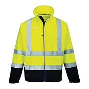 Kurtki męskie - Portwest portwest Workwear Hi-VIS Contrast Softshell (3L)  S425  EU/UK, niebieski S425YNRXXL - miniaturka - grafika 1