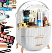 Pudełka i szkatułki - Duży Kufer Kuferek Organizer na Kosmetyki Biżuterię XXL Szkatułka Szuflady - miniaturka - grafika 1