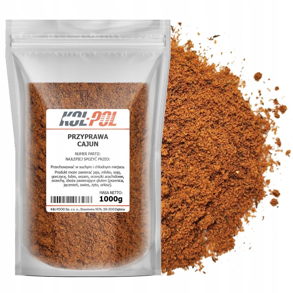 PRZYPRAWA CAJUN 1kg Pikantna Aromatyczna mieszanka ziół do grilla Kol-Pol