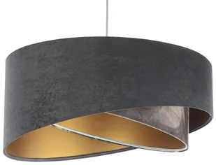Szara welurowa lampa wisząca asymetryczna G5-H06 - Lampy sufitowe Szara welurowa lampa wisząca asymetryczna G5-H06 - Lampy sufitowe - miniaturka - grafika 2