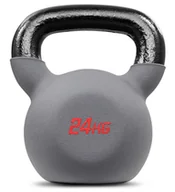Kettlebell - Hop-Sport, Odważnik kettlebell żeliwny, 24kg, szary - miniaturka - grafika 1
