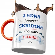 Kubki - Kubek Pomarańczowy Dla Liliany Koleżanki Prezent z Nadrukiem ze Zdjęciem + Opakowanie na prezent (wzór 02) - miniaturka - grafika 1