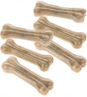 Przysmaki dla psów - Barkoo kości do żucia z prasowanej skóry, wołowe, XS, - 6 x 13 cm - miniaturka - grafika 1