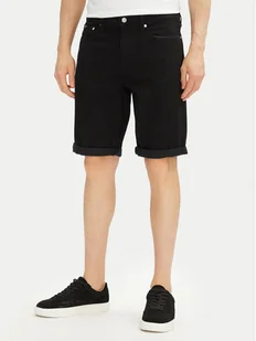 Calvin Klein Jeans Szorty jeansowe J30J327514 Czarny Slim Fit - Spodenki męskie - miniaturka - grafika 1