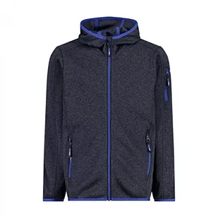 CMP Chłopięca bluza z kapturem Knit Tech Fleece KID JACKET FIX HOOD - Bluzy dla chłopców - miniaturka - grafika 1