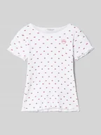 Koszulki dla dziewczynek - T-shirt z falistym dołem - miniaturka - grafika 1