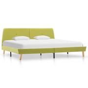 Łóżka - Vida Rama łóżka zielona tapicerowana tkaniną 180 x 200 cm V-286936 - miniaturka - grafika 1