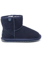 Buty dla dziewczynek - EMU Australia Śniegowce Wallaby Mini K10103 Granatowy - miniaturka - grafika 1