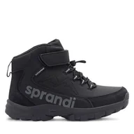 Buty dla chłopców - Trekkingi Sprandi CEO-WINTER WAVE CP86-25067 Czarny - miniaturka - grafika 1