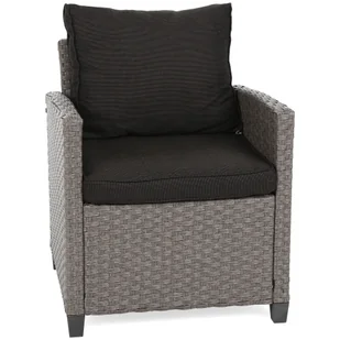 Narożne meble ogrodowe technorattanowe Lagos Muddy Grey / Black Melange - Meble ogrodowe - miniaturka - grafika 9