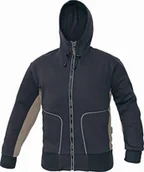 Odzież robocza - CERVA STANMORE - bluza z kapturem regulowanym za pomocą sznurka - zielony-czarny XXL - miniaturka - grafika 1