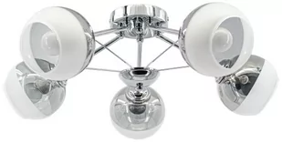 MLAMP Loftowa LAMPA sufitowa ELM1018/5 8C MLAMP metalowa OPRAWA szklane kule chrom ELM1018/5 8C - Lampy sufitowe - miniaturka - grafika 1