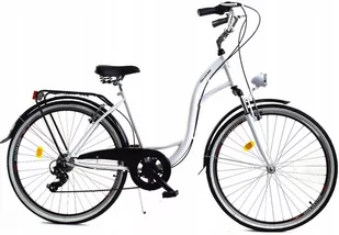 Dallas Bike City Lux 7spd 28 cali Biało-czarny - Rowery - miniaturka - grafika 2