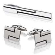 Spinki do mankietów i krawatów - Komplet biżuterii SDK-1014 - miniaturka - grafika 1