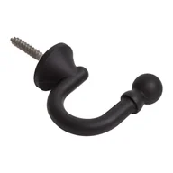 Akcesoria do wystroju okien - Haczyk do upięcia czarny mat 45 mm Inspire - miniaturka - grafika 1