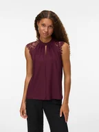 Bluzki damskie - Vero Moda Bluzka w kolorze bordowym - miniaturka - grafika 1