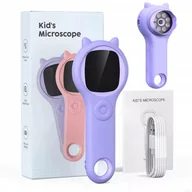 Mikroskopy i lupy - Przenośny ręczny mikroskop elektroniczny dla dzieci 500x 2'' aparat 355F - miniaturka - grafika 1