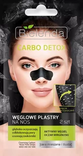 Bielenda Carbo Detox Węglowe plastry na nos 2szt 33524-uniw - Maseczki do twarzy - miniaturka - grafika 1