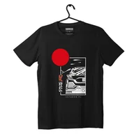 Odzież do sportów motorowych - T-shirt koszulka Honda Civic Type R czarna-L - miniaturka - grafika 1