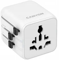 Ładowarki samochodowe - CANYON Travel Adapter OnTour One EU/UK/US/AUS White - miniaturka - grafika 1
